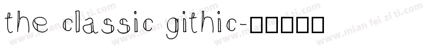 the classic githic字体转换